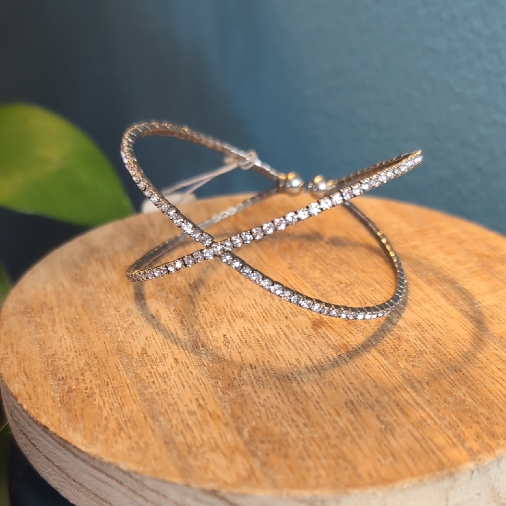 Sparkling Galaxy Style Crystal Cuff